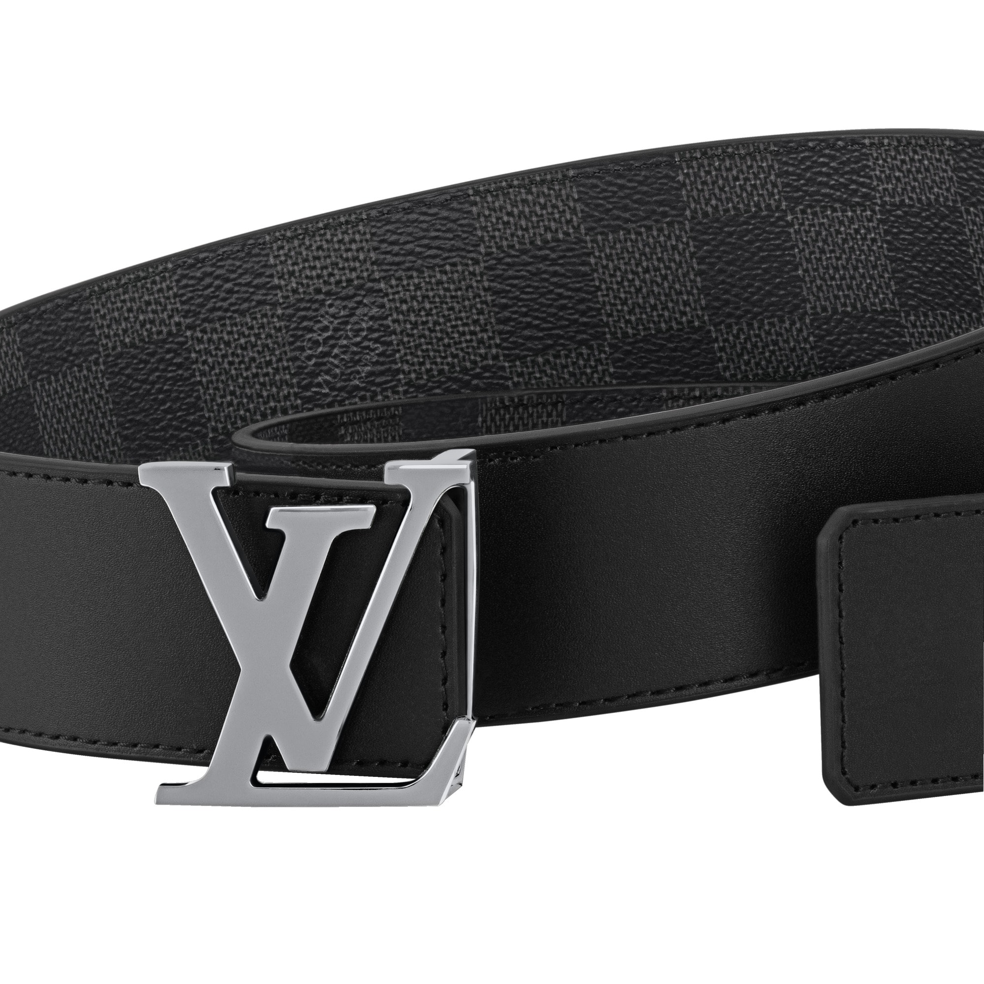 LV Initiales 40mm Reversible Belt Damier Graphite Canvas - Men